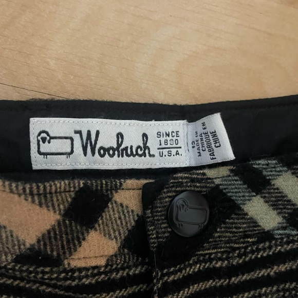Woolrich woman’s wool blend black/ tan pants size 12 - Picture 3 of 15